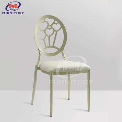 Aluminum Alloy Matcha Color Wedding Reception Chiavari Chair For Hotel Banquet