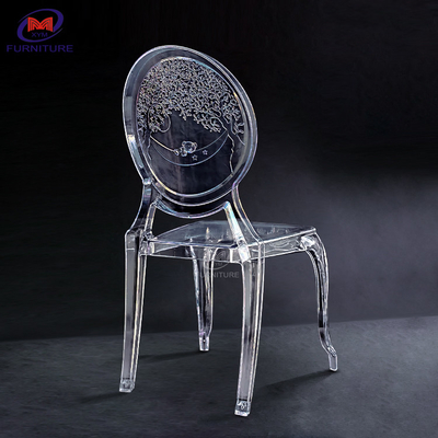 New transparent resin round back bear chiavari chair for wedding banquet hotel outdoor