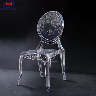 New transparent resin round back bear chiavari chair for wedding banquet hotel outdoor