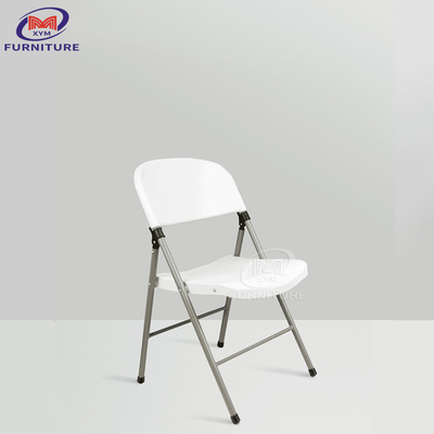 Stackable HDPE Plastic Folding Dining Chairs For Wedding Party Banquet