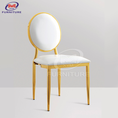 Modern Events Stainless Steel Chair Circle Back Stainless Steel Dining Chairs Use For Dining Wedding