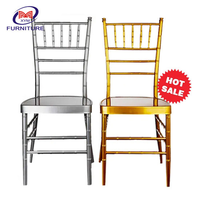 Stackable Metal Wedding Chiavari Chair Hotel Furniture 39*42*92cm