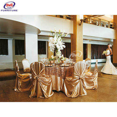 Customized Polyester Chair Covers And Sashes Hotel Furniture Supplies