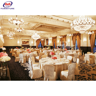 Customized Polyester Chair Covers And Sashes Hotel Furniture Supplies