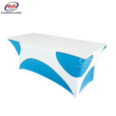 Custom Pattern Polyester Banquet Tablecloths 6/8 Inch Smooth Soft Touch