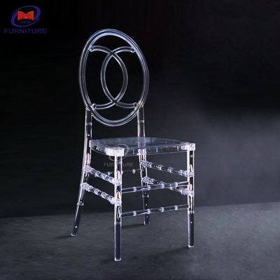 Chanel Backrest Clear Acrylic Chair Banquet Wedding Party Tiffany Chiavari Chair