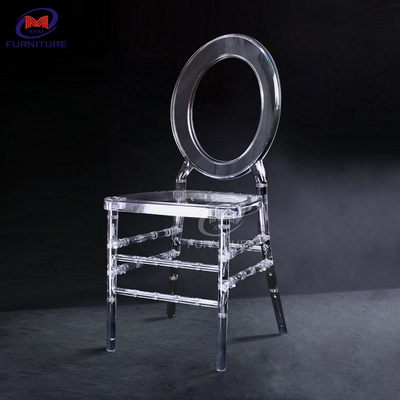Stackable Resin Chiavari Chair For Wedding Event Mahogany Walnut Gold Silver Fruitwood