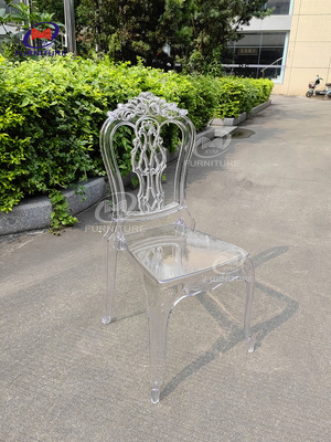 Foldable Hotels Banquet Resin Chiavari Chair Transparent Plastic Princess Chair