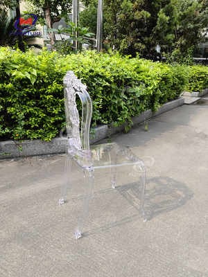 Foldable Hotels Banquet Resin Chiavari Chair Transparent Plastic Princess Chair