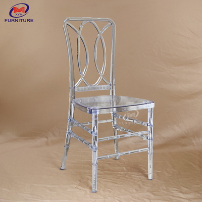 Clear Bulk Resin Chiavari Chair Mesh Back For Outdoor Wedding Event