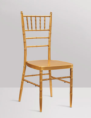 Furniture Gold Chiavari Chairs , Wedding Party Restaurant Outdoor Dining Chairs