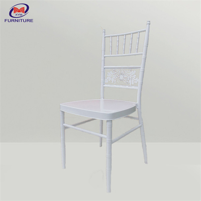 Metal White Chiavari Chairs , Wedding Ceremony Chairs For Party Event