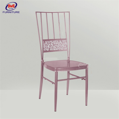 Wedding Party Iron / Aluminum Metal Chiavari Chairs For Rent