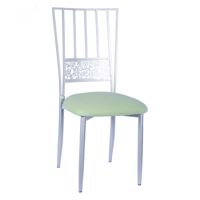 28x28x1.2mm Tube Size Wedding Metal Chiavari Chairs With Cushion