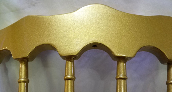 ODM Gold Chiavari Chairs With White Cushion Commercial Furniture