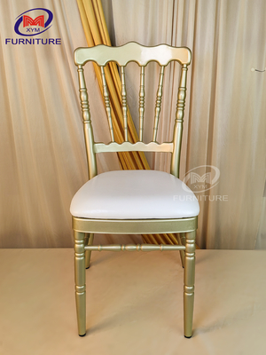 ODM Gold Chiavari Chairs With White Cushion Commercial Furniture