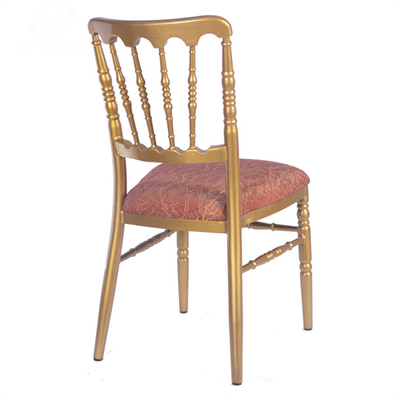 Stackable Luxurious Wedding Chiavari Chair Aluminum Iron Event Seating 7.7 Lbs Weight