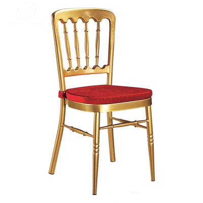 Stackable Luxurious Wedding Chiavari Chair Aluminum Iron Event Seating 7.7 Lbs Weight