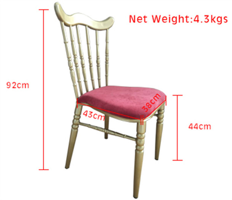 7.7 Lbs Standard Chiavari Seating For Weddings 17.5 Inches Seat Height