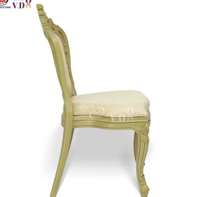 Luxury Hotel Banquet Chair With Comfortable Back Seat Cushion Pp Material Palace Chair