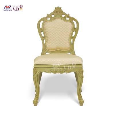 Luxury Hotel Banquet Chair With Comfortable Back Seat Cushion Pp Material Palace Chair