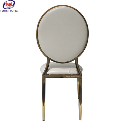 Modern Events Stainless Steel Chair Circle Back Stainless Steel Dining Chairs Use For Dining Wedding