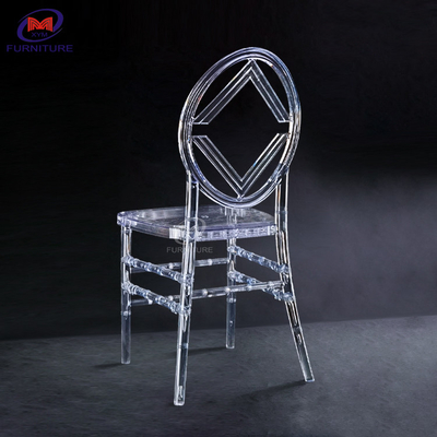 Plastic Ghost Wedding Resin Chiavari Chair Diamond Pattern Commercial Furniture