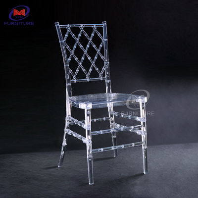 ISO9001 15.5" Wide X 15.5" Deep Resin Chiavari Chair 800Lbs Weight Capacity