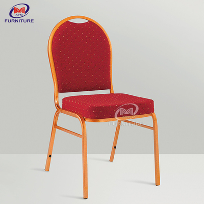 Stacking Aluminum Hotel Banquet Chair Fabric Upholstered for Wedding Hall