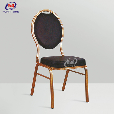 Traditional Metal Hotel Conference Chairs Reception Hall Chairs Circle Back