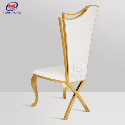 Commercial Contemperary Stainless Steel Banquet Chair High Back