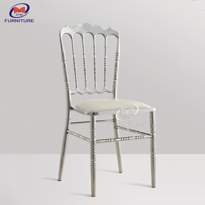Brushed Silver Napoleon Stainless Steel Chair And Table For Bistro