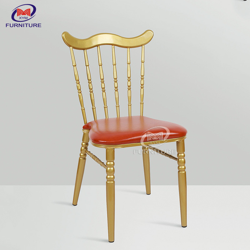 Bulk Metal Napoleon Wedding Chiavari Chair Event Furniture With Fixed Cushion