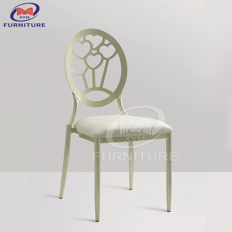 Aluminum Alloy Matcha Color Wedding Reception Chiavari Chair For Hotel Banquet