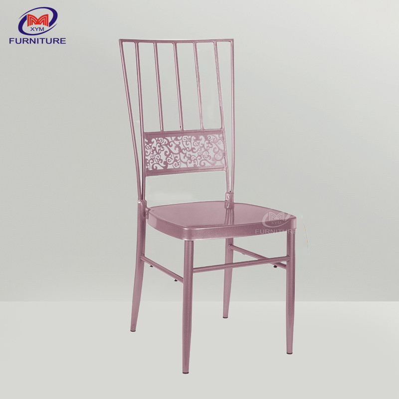 Modern Metal Chiavari Rose Gold Wedding Tiffany Chair For Dining