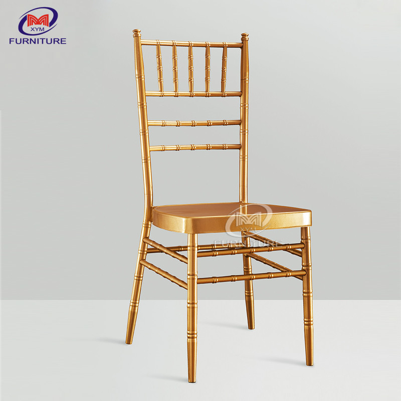 Modern Gold Metal Wedding Chiavari Chair Furniture For Ballroom Hotel