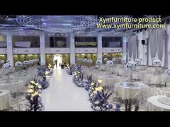 Nordic Style Resin Chiavari Chair Outdoor Weeding Chair Clear Color Peocock Pattern